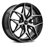Alu kola Racing Line FBX114, 17x7 5x108 ET40, černá + leštění