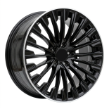 Alu kola Racing Line FBX132, 18x8 5x112 ET43, černá + leštěný límec