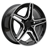 Alu kola Racing Line FBX142, 17x7.5 5x112 ET36, černá + leštění