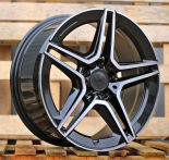 Alu kola Racing Line FBX142, 18x8 5x112 ET35, černá + leštění