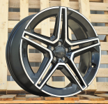 Alu kola Racing Line FBX142, 20x8.5 5x112 ET36, černá + leštění (zátěžová)