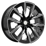 Alu kola Racing Line FBX144, 21x8.5 5x112 ET25, černá + leštění (zátěžová)