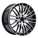 Alu kola Racing Line FBX244, 19x8 5x112 ET32.5, černá + leštění