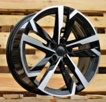 Alu kola Racing Line FBX254, 17x7 5x112 ET46, černá + leštění