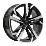Alu kola Racing Line FBX254, 20x8.5 5x112 ET38, černá matná + leštění (zátěžová)