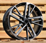 Alu kola Racing Line FBX255, 17x7 5x100 ET50, černá + leštění