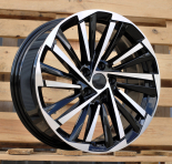 Alu kola Racing Line FBX261, 17x7 5x112 ET40, černá + leštění