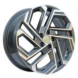 Alu kola Racing Line FBX345, 19x7.5 5x114.3 ET51, šedivá + leštění (zátěžová)