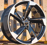Alu kola Racing Line FBX390, 20x8.5 5x112 ET40, černá + leštění (zátěžová)