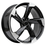 Alu kola Racing Line FBX390, 20x8.5 5x112 ET40, černá + leštění (zátěžová)