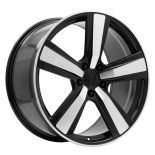 Alu kola Racing Line FC021, 22x10 5x130 ET48, černá + leštění (zátěžová)