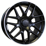 Alu kola Racing Line FE115, 21x10 5x112 ET46, černá matná + leštěný límec