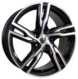 Alu kola Racing Line FE161, 20x8.5 5x108 ET42, černá + leštění (zátěžová)