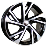 Alu kola Racing Line FE183, 17x7.5 5x108 ET40.5, černá + leštění