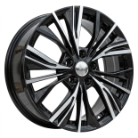 Alu kola Racing Line FE224, 17x7 5x114.3 ET35, černá + leštění