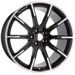 Alu kola Racing Line FE236, 19x8 5x112 ET45, černá + leštění (zátěžová)