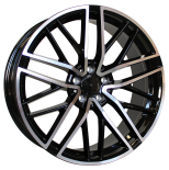 Alu kola Racing Line FE248, 20x9.5 5x112 ET22, černá + leštění