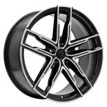 Alu kola Racing Line H3076F, 20x8.5 5x112 ET25, černá + leštění