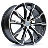 Alu kola Racing Line H3263F, 20x9.5 5x112 ET43, černá + leštění