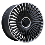 Alu kola Racing Line H3286F, 21x10 5x112 ET40, černá matná + leštění (zátěžová)