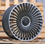 Alu kola Racing Line H3286F, 21x9 5x112 ET30, černá matná + leštění (zátěžová)