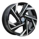 Alu kola Racing Line H3317F, 17x7 5x114.3 ET49, černá + leštění