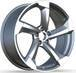 Alu kola Racing Line H3388F, 19x8.5 5x112 ET35, černá + leštění