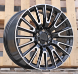 Alu kola Racing Line H3420F, 20x9.5 5x112 ET51, černá + leštění (zátěžová)