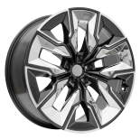 Alu kola Racing Line H3447F, 21x10.5 5x112 ET44, šedivá + leštění (zátěžová)