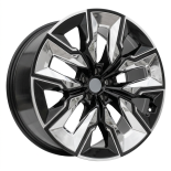 Alu kola Racing Line H3447F, 21x9 5x112 ET24, černá + leštění (zátěžová)
