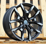 Alu kola Racing Line H3456F, 19x8 5x112 ET27, černá matná + leštění