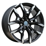 Alu kola Racing Line H3456F, 19x8.5 5x112 ET26, černá matná + leštění