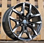 Alu kola Racing Line H3456F, 19x8.5 5x112 ET40, černá + leštění