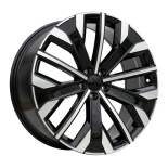 Alu kola Racing Line H3460F, 21x8.5 5x108 ET49.5, černá + leštění (zátěžová)