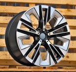 Alu kola Racing Line H3521F, 21x8.5 5x112 ET32, černá + leštění (zátěžová)