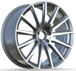 Alu kola Racing Line H3524F, 22x9.5 5x112 ET45, šedivá + leštění (zátěžová)