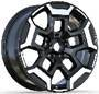Alu kola Racing Line H3527F, 18x7.5 5x114.3 ET40, černá + leštění