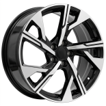 Alu kola Racing Line H3552F, 18x8 5x108 ET48, černá + leštění