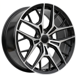 Alu kola Racing Line H3573F, 20x10 5x112 ET48.1, černá + leštění (zátěžová)