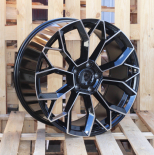 Alu kola Racing Line H5083, 21x10 5x130 ET50, černá + leštění (zátěžová)