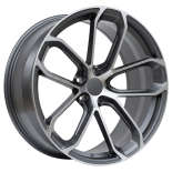 Alu kola Racing Line H5084, 20x10 5x130 ET45, šedivá matná + leštění (zátěžová)