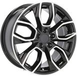Alu kola Racing Line H593, 17x7.5 5x112 ET45, černá + leštění