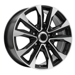 Alu kola Racing Line H869F, 20x8.5 5x150 ET45, černá + leštění (zátěžová)