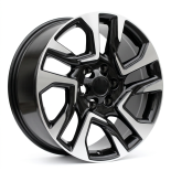 Alu kola Racing Line H957D, 20x8.5 6x139.7 ET25, černá + leštění (zátěžová)