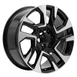 Alu kola Racing Line H957F, 18x7.5 6x139.7 ET25, černá + leštění