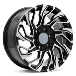 Alu kola Racing Line H964F, 20x8.5 6x139.7 ET25, černá + leštění (zátěžová)
