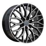Alu kola Racing Line HF2125, 18x8 6x120 ET50, černá + leštění (zátěžová)