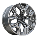 Alu kola Racing Line HF5220, 20x8.5 5x112 ET25, šedivá + leštění (zátěžová)