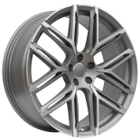 Alu kola Racing Line HF736, 21x9.5 5x112 ET30, šedivá matná + leštění