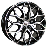 Alu kola Racing Line I0319, 20x10 5x127 ET45, černá + leštění (zátěžová)